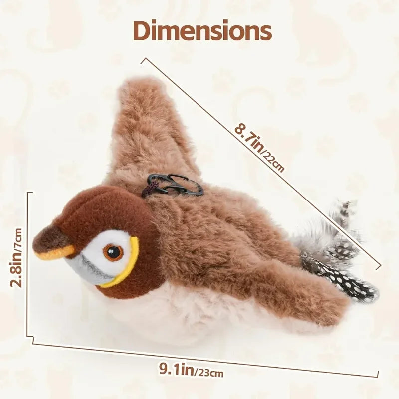 Interactive Flapping Bird Toy for Cats (USB Rechargeable)